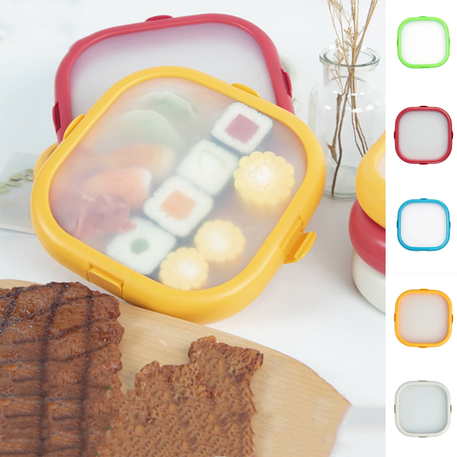 Silicone Freezer Containers, Freezer Storage Containers, 4 In, Round ...