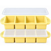 Silicone Freezer Molds for Soup with Lid   1-Cup Soup Container Style Ice Cube Trays for Freezer, Meal Prep & Food Storage, Freeze 250mL/125mL Portions   2 Pack