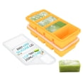 thumbnail image 1 of Silicone Freezer Tray With Lid - Soup Container Molds Large Ice Cube Tray- Makes 8 1 Cup Portions Cubes  2-pack Storage Food Soups & Meal Prep Oven Dishwasher -safe, 1 of 7