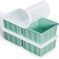 thumbnail image 1 of Silicone Freezer Tray for Soup Ice Cubes: 2-Cup Freezing Tray with Lid for Meal Prep - 2Pack Silicon Soup Portion Freeze Trays Make Stock Souped Ice Cube, 1 of 6