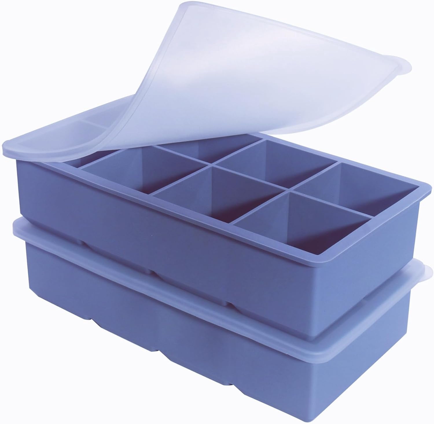 Silicone Freezer Tray With Lid - Silicone Freezer Molds For meal prep ...