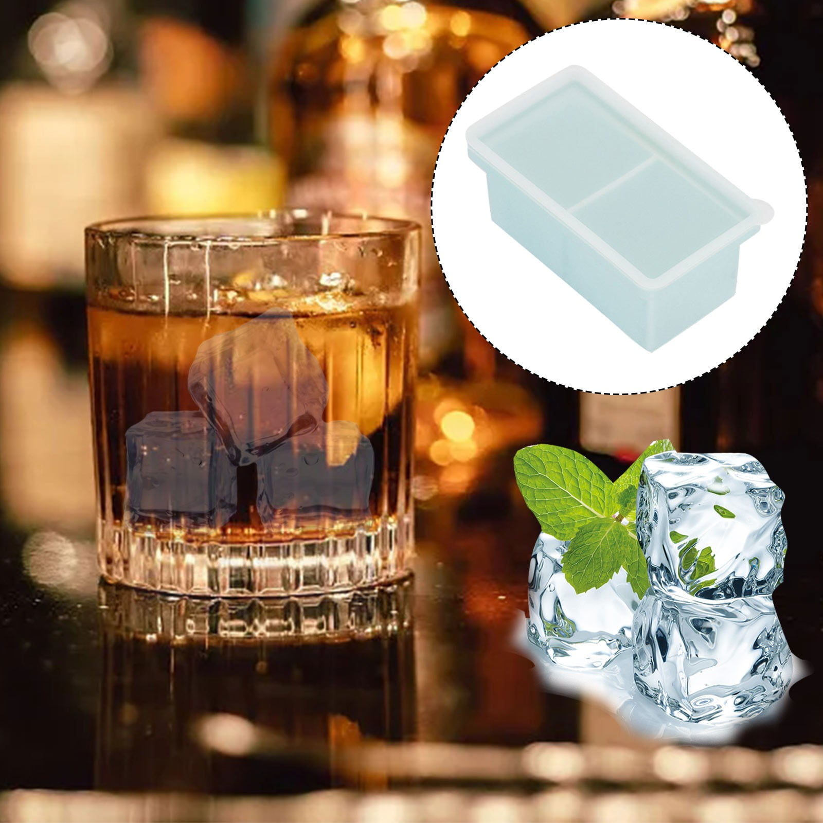 Silicone Freezer Tray With Lid Soup Freezer Container 2 Cup Extra Large