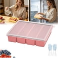 thumbnail image 1 of Silicone Freezer Trays with Lids - Soup Container Style Ice Cube Trays for Freezer, Leakproof & Dishwasher & Stackable, Ideal for Frozen Broth Leftovers Meal Prep, 1 of 6