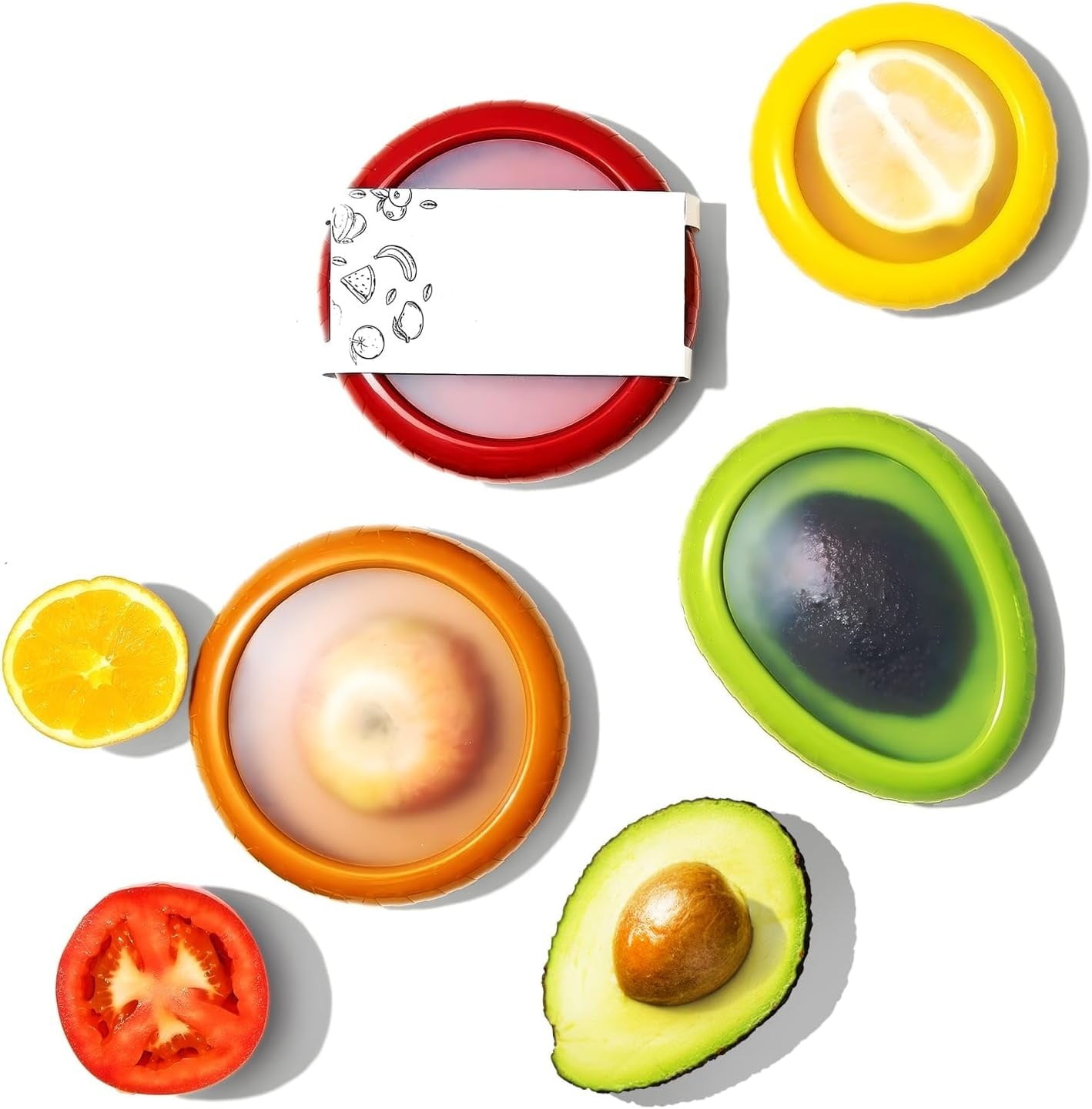Silicone Fruit Storage Box, Avocado Saver and Tomato Holder, Onion ...