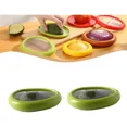 thumbnail image 1 of Silicone Fruit Storage Box, Silicone Fruit Storage Containers, Fruit And Vegetable Anti-Oxidation Storage Box, Silicone Fruit and Vegetable Storage Containers Set for Fridge Keep Fresh (2 Pcs, Green), 1 of 7