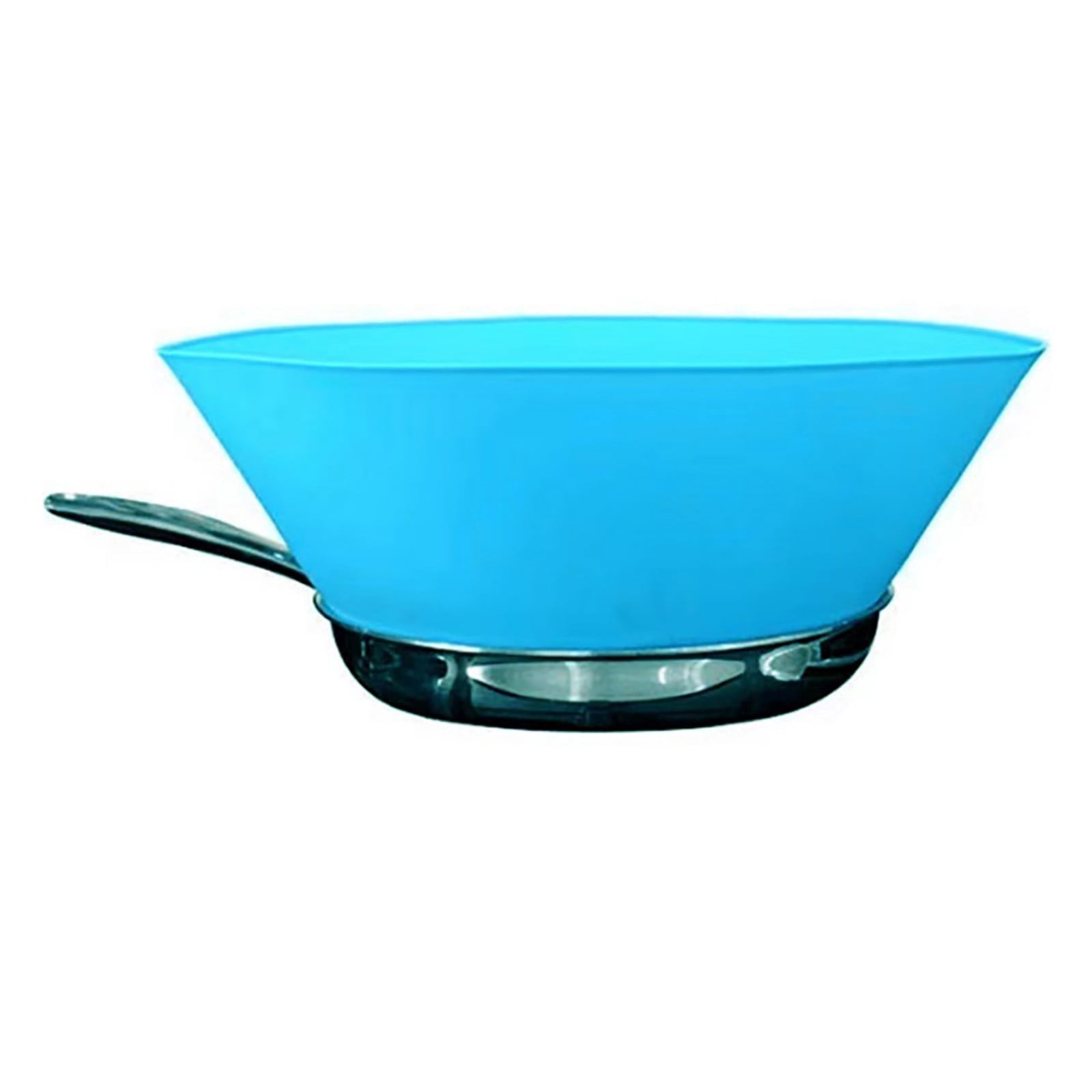 Silicone Fry Wall Guard - Adjustable Anti-Splatter Shield for Frying Pans. Keeps Stovetop & Walls Clean. Red Kitchen Gadget! (Blue)