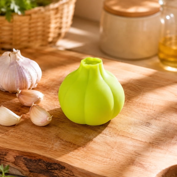 Silicone Garlic Peeler, Soft Garlic Peeling Tool, Food Grade Silicone Garlic Peeler for Easy Peeling, Roll & Massage Cloves, Compact Kitchen Gadget