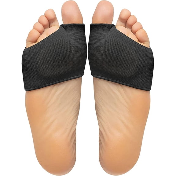 Silicone Gel Half Insoles Women men Metatarsal Pads Heels Half Honeycomb Breathable Shoe Relief Moisture Wicking Forefoot PadBlack-XL