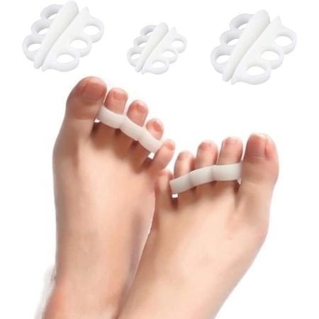 Silicone Gel Hammer Toe Protector | Claw Toe Straightener | Ideal for Hammer Toe, Mallet Toe, Claw Toe | Unisex | Foot Care (Hammer Toe Straightener, 3PAIR - 6PCS)