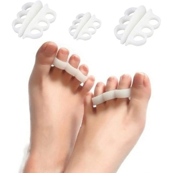 Silicone Gel Hammer Toe Protector | Claw Toe Straightener | Ideal for Hammer Toe, Mallet Toe, Claw Toe | Unisex | Foot Care (Hammer Toe Straightener, 3PAIR - 6PCS)