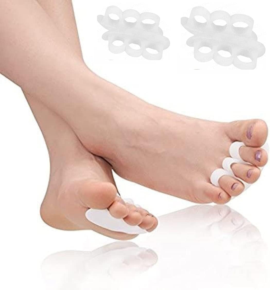 Silicone Gel Hammer Toe Protectors Straighten Crooked Toes Toe