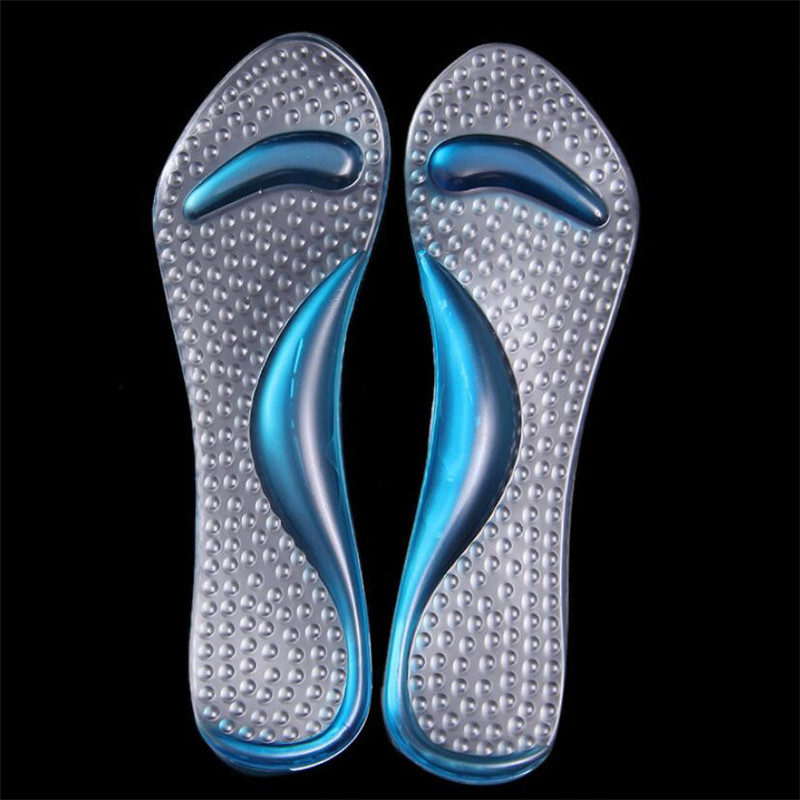 Silicone Gel Orthopedic Insoles Women High Heel Shoes Flat Foot Arch ...