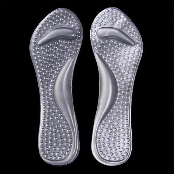 Silicone Gel Orthopedic Insoles Women High Heel Shoes Flat Foot Arch Support Pads Shoe Inserts Transparent Massage Insole transparent for women