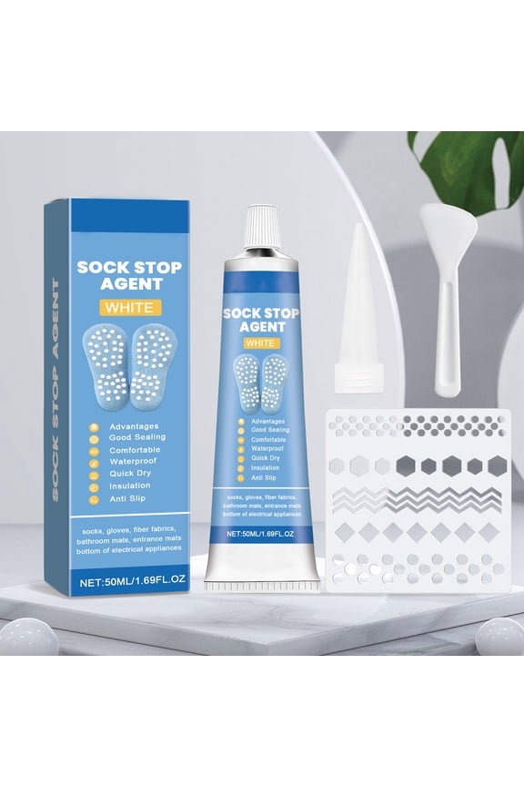 Silicone Gel Sock & Shoe Heel Grips Set, Anti-Slip Inserts for Stockings, Socks, Loafers, Pumps to Prevent Slipping and Blisters, Invisible Comfort