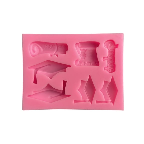 Silicone Graduation Cap Molds, Cake Decorating Tools for Baking Chocolate, Cupcakes, Candy