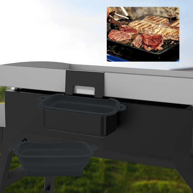 Silicone Grease Cup Liners Pan Liners With Handle Reusable Foldable