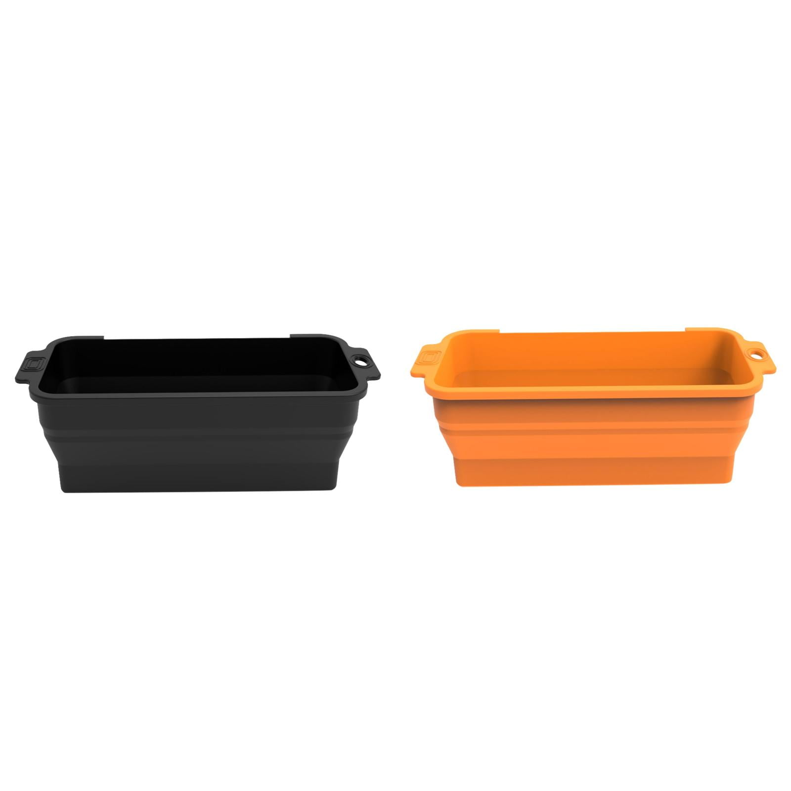 Silicone Grease Cup Liners Reusable Grease Oil Pan Rectangle Air Bake