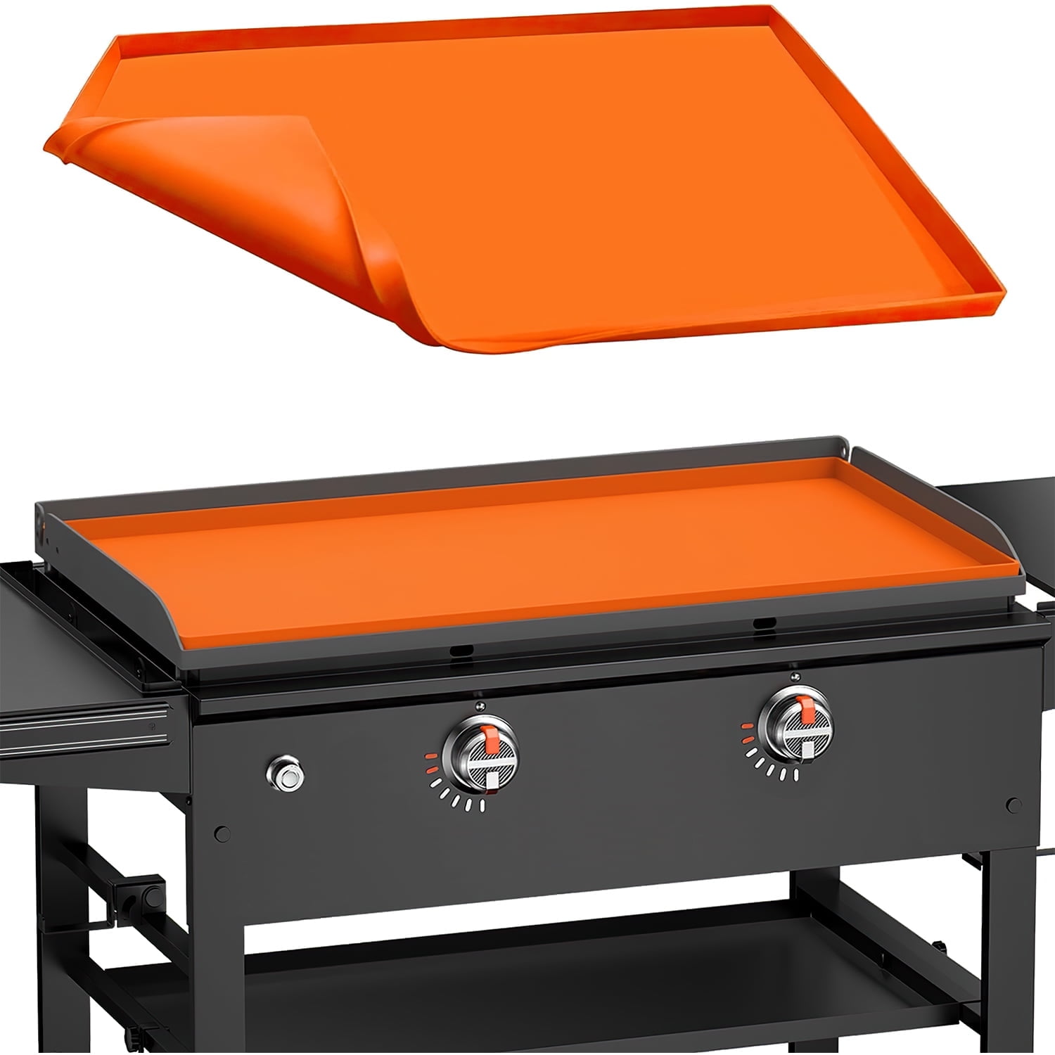 GPED Silicone Griddle Cover Mat for Blackstone, 28" Heavy Duty Food-Grade Grill Mat- Blackstone Griddle Accessory, Reusable & Durable,Protect Grill from Rust,Insects & Leaves