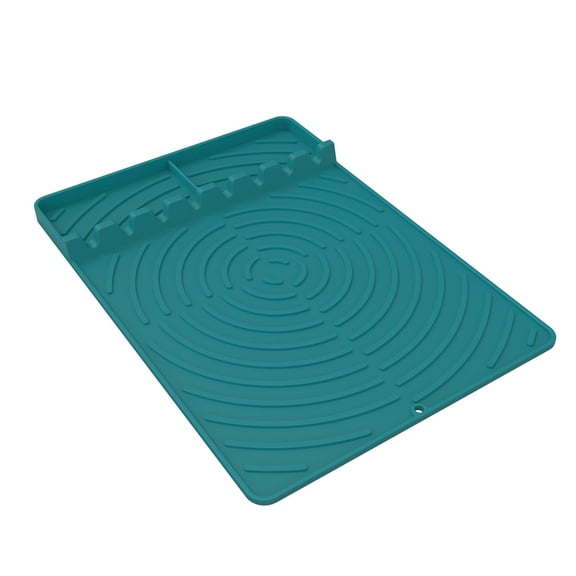 Silicone Griddle Tools Mat Bbq Utensils Storage Pad Grilling Side Shelf Drip Pad Green