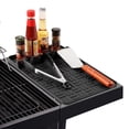 thumbnail image 1 of Silicone Griddle Tools Mat for Blackstone, Spatula Mat with Drip Pad Grill Mat, Side Shelf Mat for Blackstone Food Grade Grill BBQ Caddy Utensils Holder with for Multiple BBQ Grill Tools, Black, 1 of 7