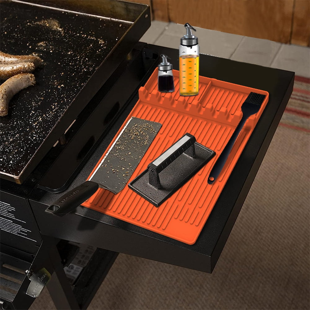 Silicone Griddle Tools Mat for Outdoor Grill, Silicone Grill Mat BBQ