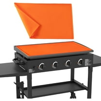 Silicone Grill Mat,17" Silicone Griddle Mat for Blackstone 17 Inch Griddle, Heavy Duty Food Grade Silicone Griddle Cover, Protect Your Griddle from BBQ, Griddle Cover Surface(Orange）