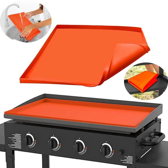Silicone Grill Mat 36 inch for Blackstone, Heavy Duty Food Grade Griddle Protective Mat for BBQ, Griddle Cover Surface, Blackstone Griddle Accessories, Grill Mats for Outdoor Grill