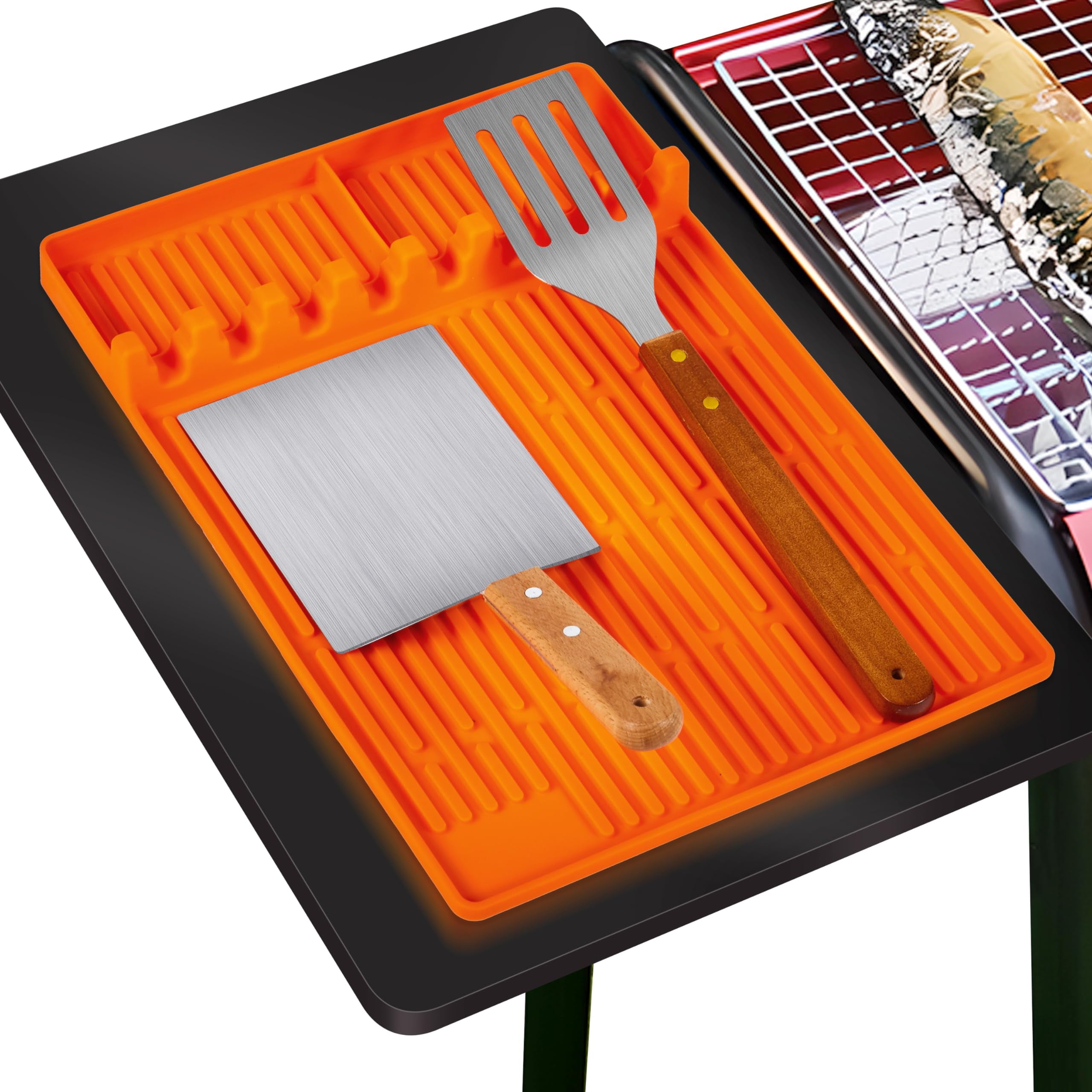 Silicone Griddle Mat, Blackstone Griddle Accessories, Utensils Spatula