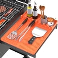 thumbnail image 1 of Silicone Grill Mat, Griddle Tools Mat for Blackstone, Spatula Grill Mat with Drip Pad for Kitchen, Cooking, Countertop, BBQ Caddy Utensils Holder Griddle Accessories for Blackstone, 1 of 7