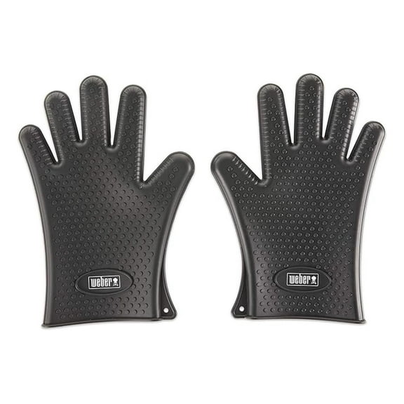 Silicone Grilling Gloves, Black