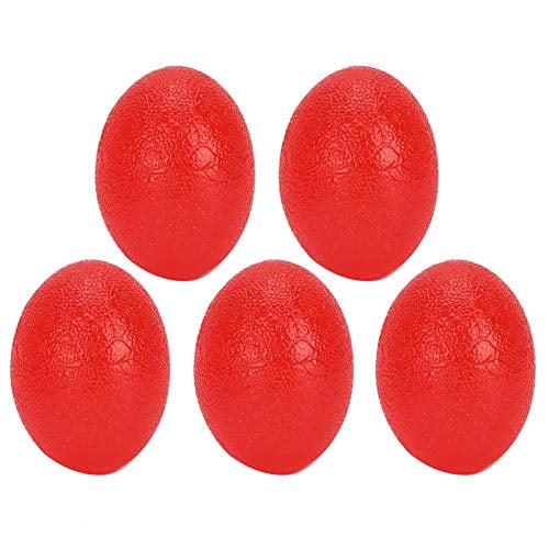 Silicone Grip Egg-Shaped Wrist Exercise Massage Grip Ball - 5pcs Fitness Rehabilitation