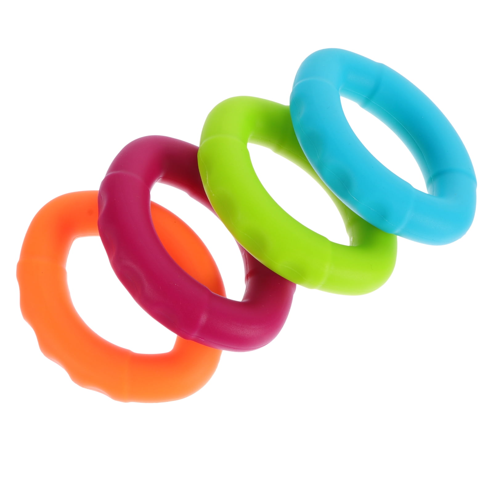 Silicone Grip Ring Finger Massage Rings Strength Trainer Exercises Dynamometer Hand Grips