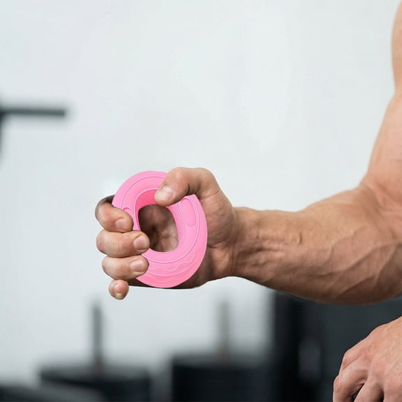 Silicone Grip Strength Rings Finger Exerciser, forearm & Fingers Trainer, Stress Relief Rehabilitation Tool for Men Women, Ideal Hand Training Accessory for Daily Workout and Mood Relaxing