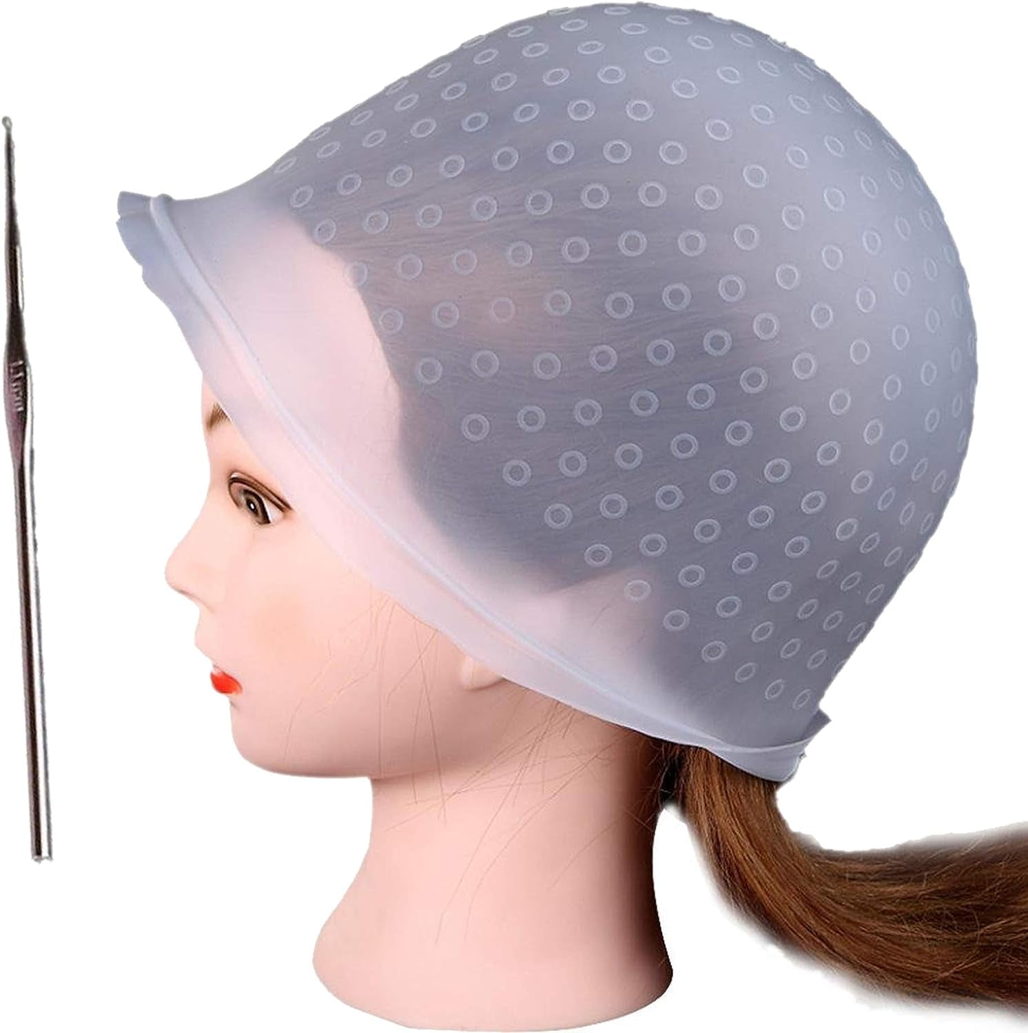 Silicone Hair Highlighting Cap Reusable Highlighting Frosting Cap