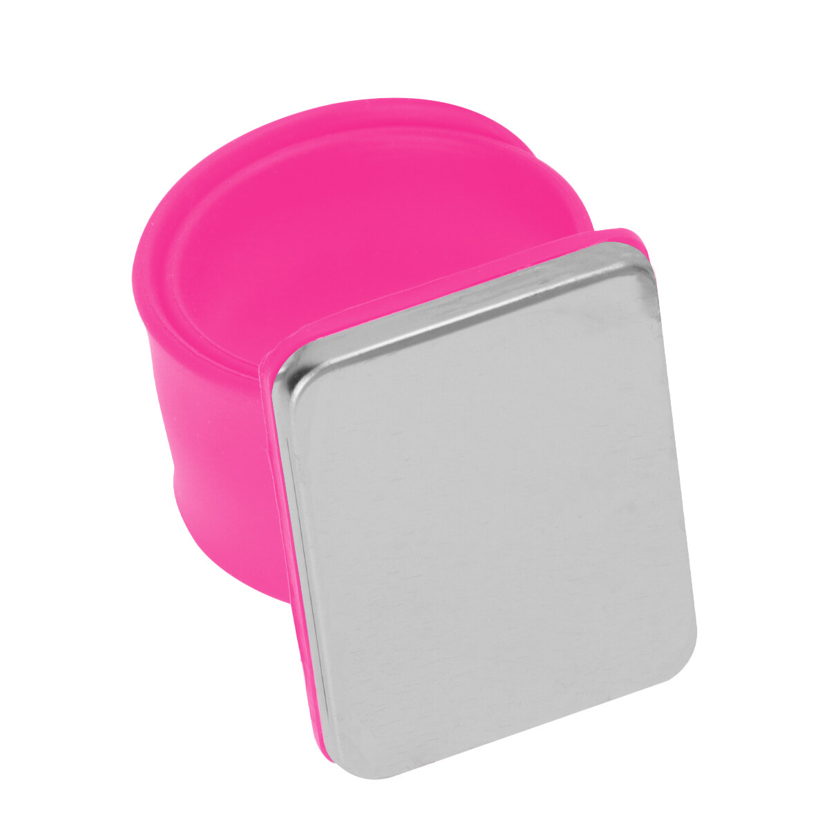 M'LIS Silicone Hairdresser Wrist Strap Slap Bracelet Magnetic Iron Bracelet for Salon Shop Supplies (Rosy)