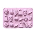 thumbnail image 1 of Silicone Halloween Ice Cube Tray Candy Mold, Reusable Flexible Chocolate Mold For Ice Cubes, Fondant, Jelly, Party Decor, 1 of 5