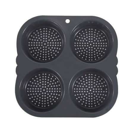 Silicone Hamburger Bun Pan Non Stick,Food Grade,Dishwasher Safe 1 Piece Loaf & Bread Baking for Oven & Microwave Use