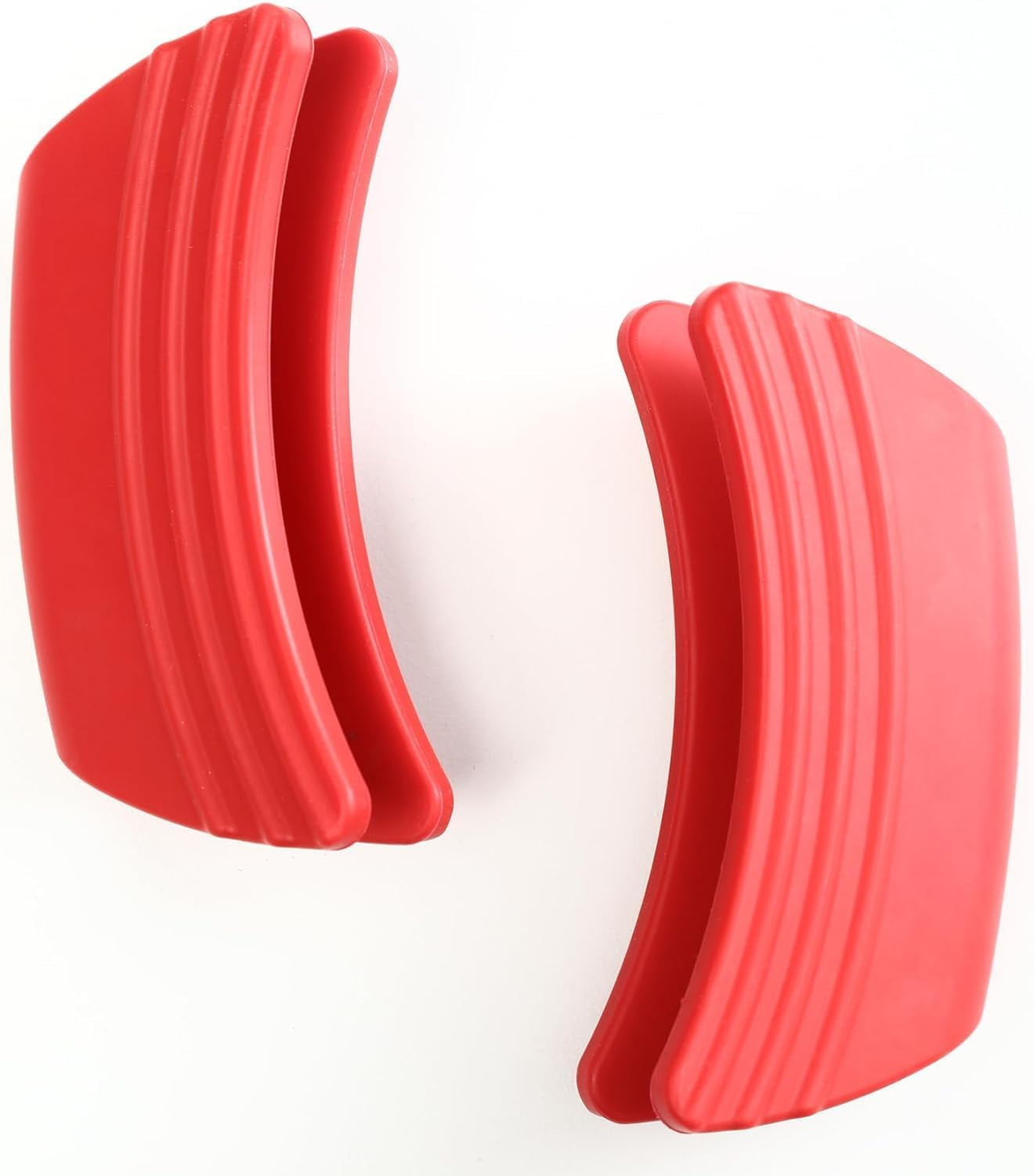 Silicone Handle Grips, Cerise 5" x 2 1/2" Each, Handle Grips& Handle Sleeve Fit for le creuset Dutch Ovens Accessories Five Year Free Replacement