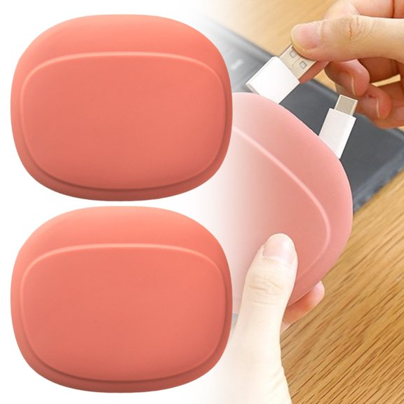 Silicone Headphone Organizer - Data Cable Storage Case - Mini Key Box - Portable Wired Headset Storage Bag