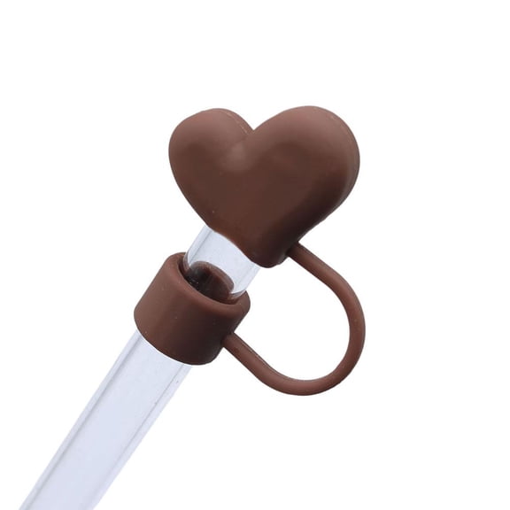 Silicone Heart Straw Cover for Cup,Valentines Reusable Heart Straw Toppe,10Mm/0.4Inch Straw Tip Lid Protector For 30/40Oz Cup Accessories,Valentines Day Funny Gifts