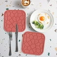thumbnail image 1 of Silicone Heat Insulation Placemats 7.1x7.1 Inch Non-Slip Hot Pad for Dishes Table Protection for Kitchen/Dining(Red),Hulucky, 1 of 8