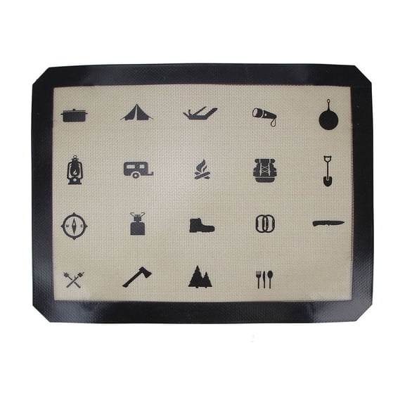 Silicone Heat Mat Non-Stick Oven Liner Multipurpose Table Tray Mat Fireproof Baking Insulation Pad Easy Clean Dishwasher Safe High Temp Resistant Foldable Fruit Basket Durable Silicone Fiber 1 Piece