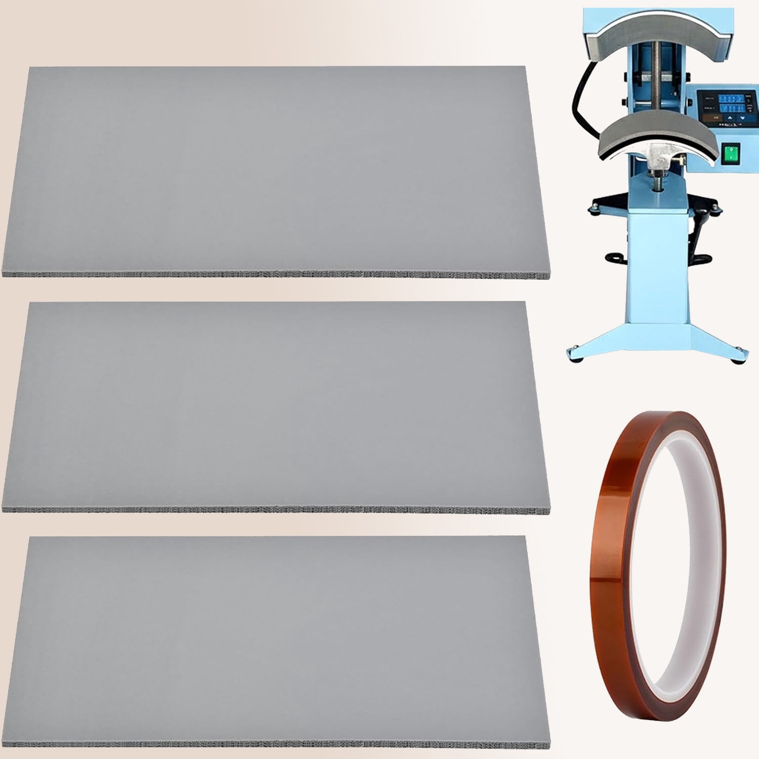 Silicone Heat Press Mat for HTV Transfer Vinyl with Heat Transfer Tape