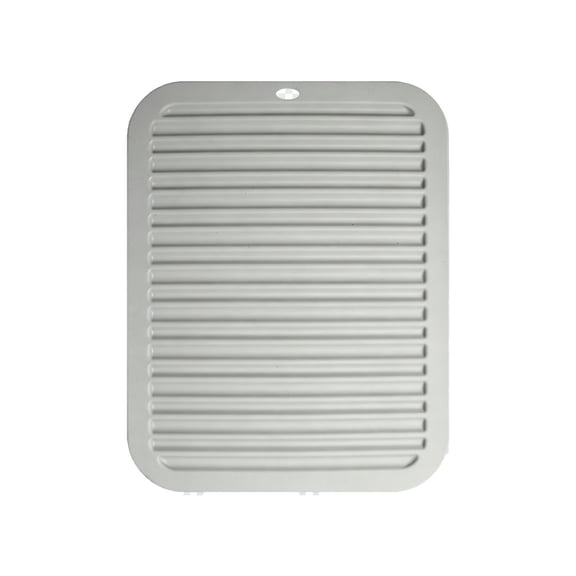 Silicone Heat Resistant Mat Non Slip Kitchen Trivet Portable Pot Holder For Hot Dishes Countertops(Grey-29.7Cm)