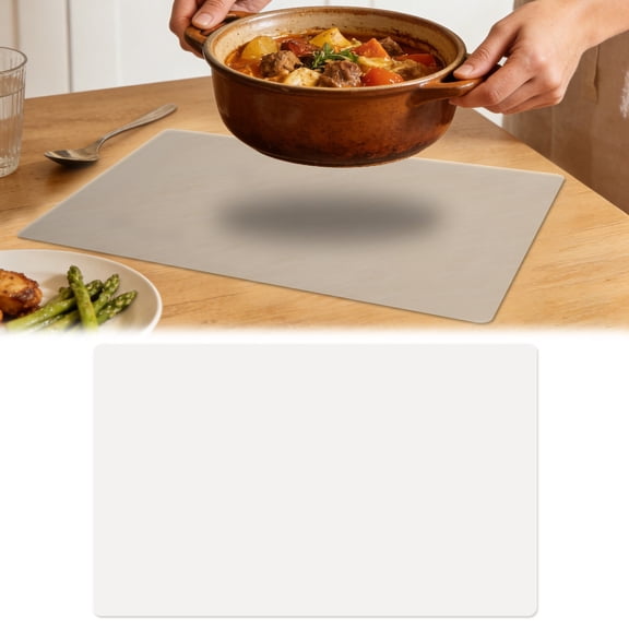 Silicone Heat Resistant Mats for Countertop,Silicone Mats for Kitchen Counter,Large Silicone Countertop Protector 24" by 16",Nonskid Heat Resistant Desk Saver Pad,Multipurpose Mat,Placemat,Clear