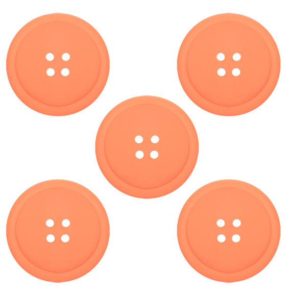 Silicone Heat Resistant/Non-Slip Coasters for Coffee, Tea & Other Hot or Cold Drinks