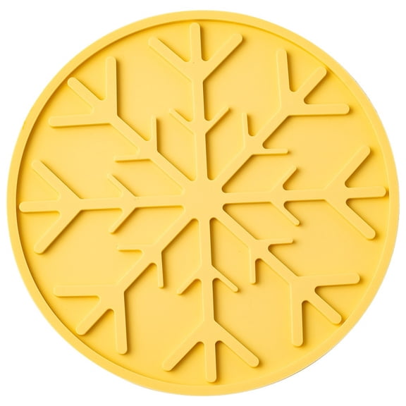 Silicone Heat-Resistant Pad Trivet, Snowflake Design Pot, Pan, Cup, and Bowl Holder, Food-Grade Heat-Resistant Mat for Kitchen, Dining, and Outdoor Cooking Use