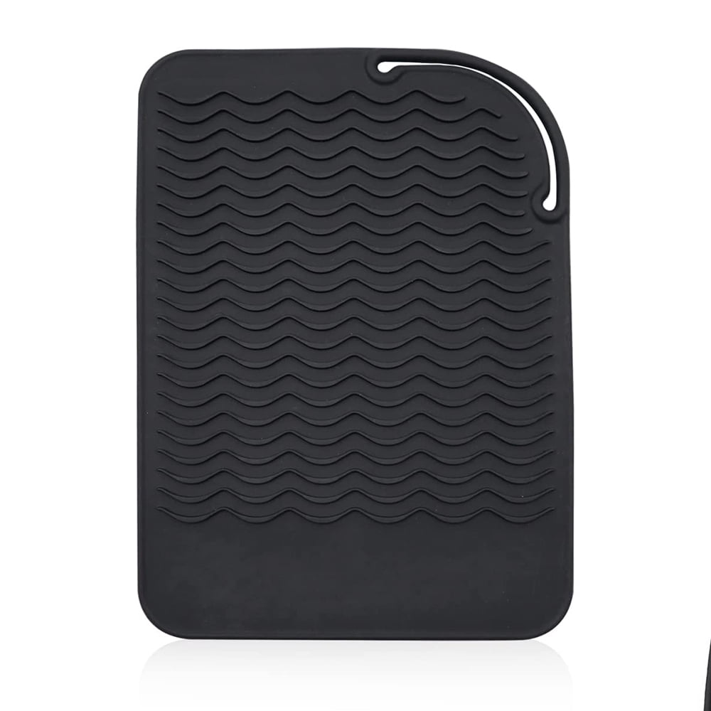 Silicone Heat Resistant Travel Mat Pouch for Hair Straightener,Crimping