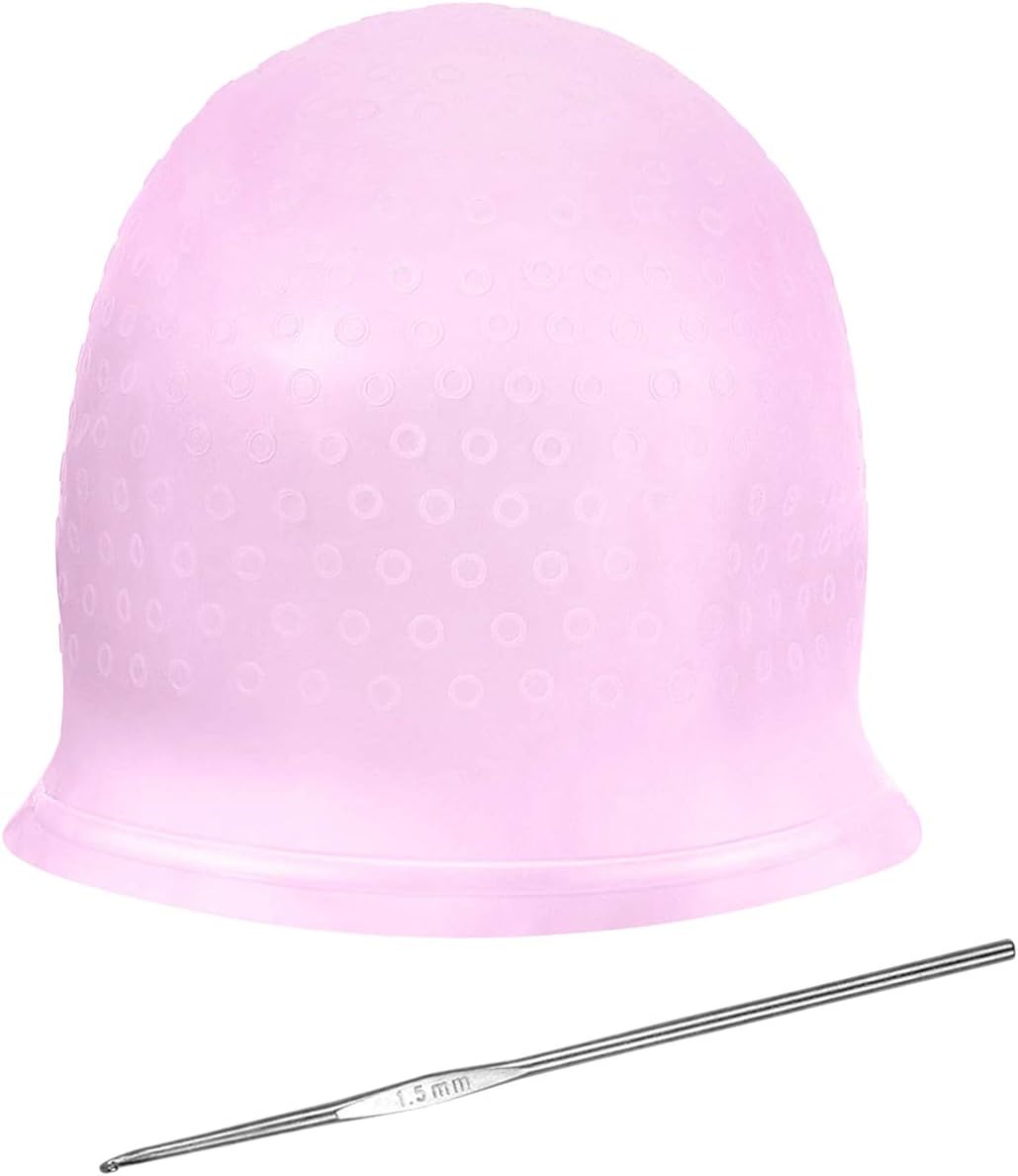 Silicone Highlighting Cap, Highlighting Cap and Hook, Hair Dye Cap