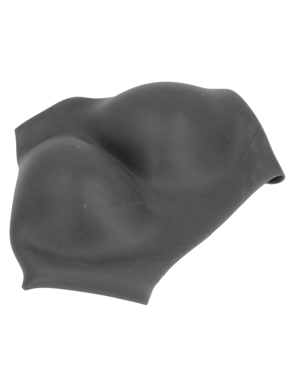 Silicone Hip Enhancer Panty Waterproof Big Butt Panty Skin Friendly Shapewear Panties Fake Butt Pants Gray Black M 0.39 inches / 1 cm Thick for 27.6-47.2 inches / 70-120 cm Waist